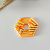 Thin Hexagon Clay Cutter Set (9 Pieces)